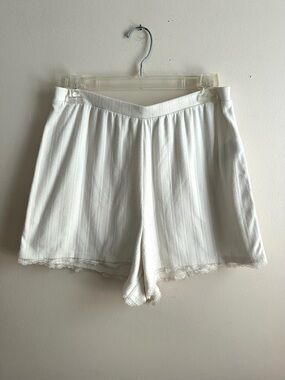 A&F Lounge Collection • Lace Trim Pajama Shorts